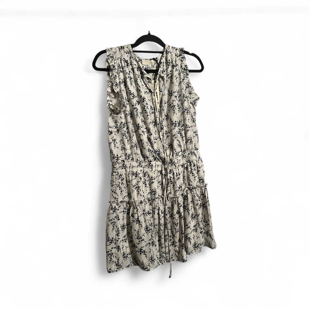 Pinch Black and Cream Floral Midi Dress